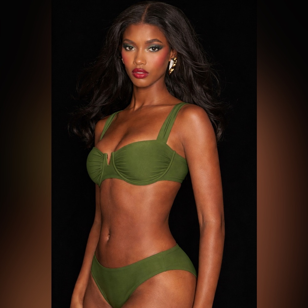 Olive Green Sweetie Bikini top